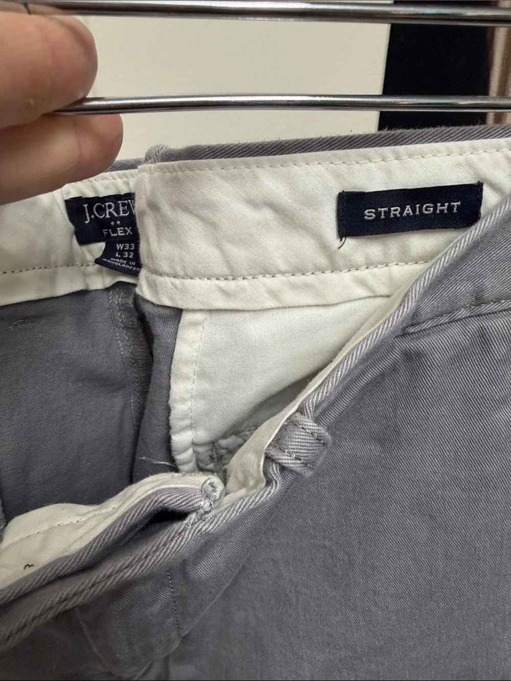 J. Crew Men's Light Gray Chino Pants